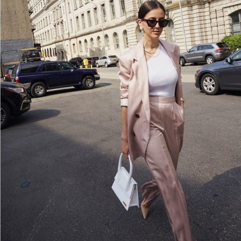 Marc by Marc Jacobs Pink Satin Pants Cosmo Pink
